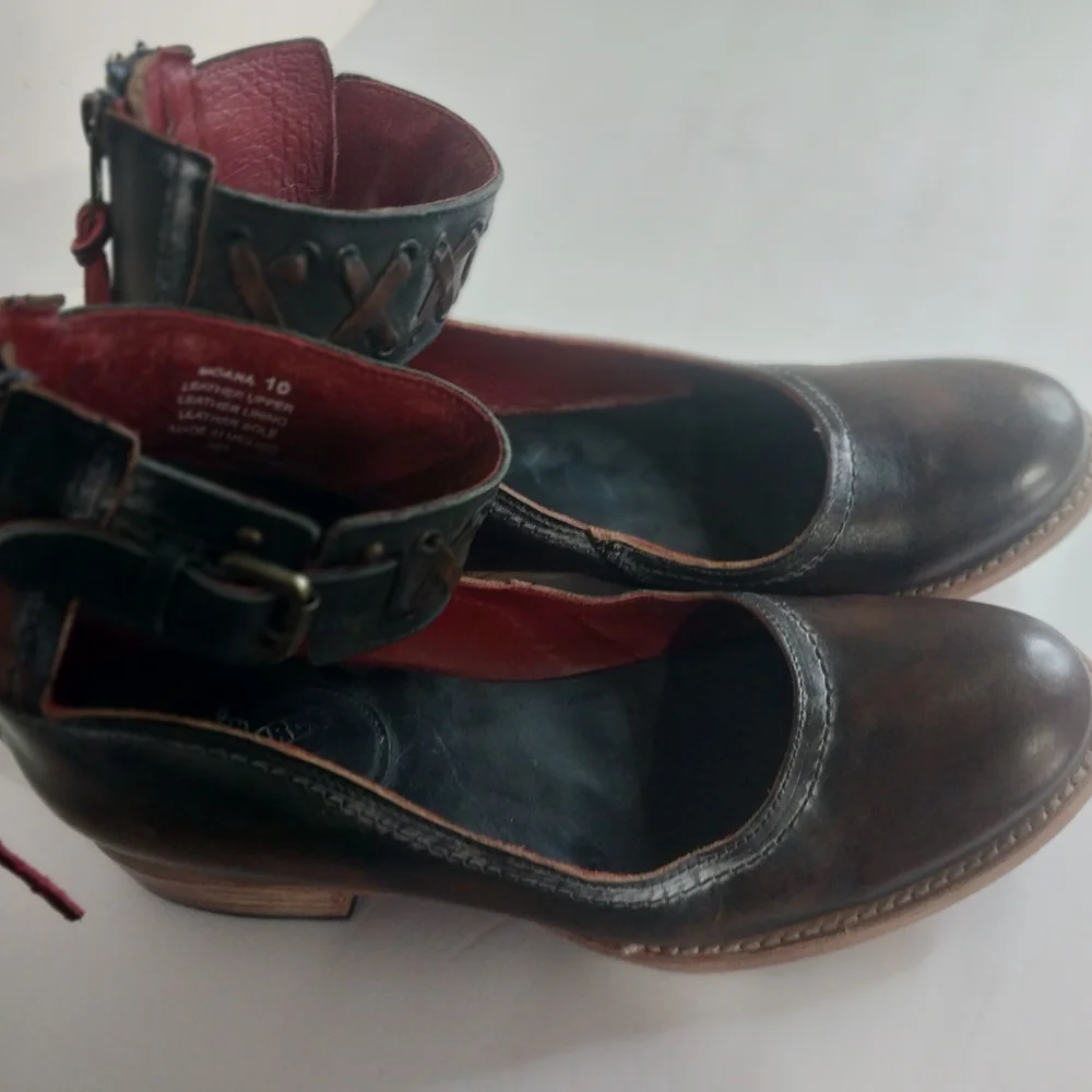 FIREBIRDS Moana Size 10 Elegant Brown Leather Women's Heels - Picture 3 of 12